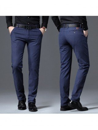 Bottoms-Casual Pants-2022 New Mens Pants Business Casual Slim