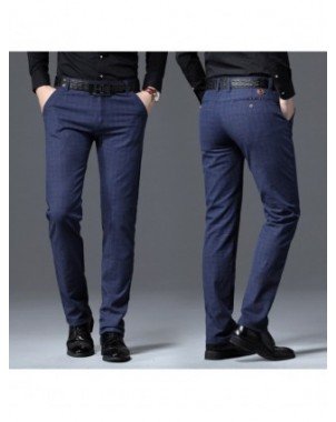 Bottoms-Casual Pants-2022 New Mens Pants Business Casual Slim