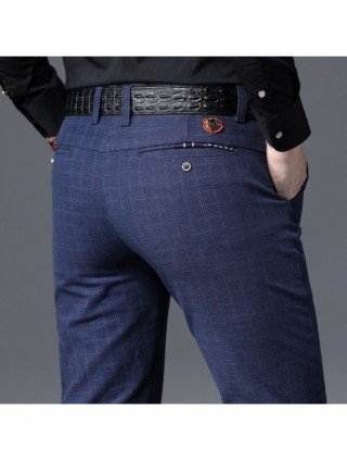 Bottoms-Casual Pants-2022 New Mens Pants Business Casual Slim