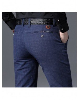 Bottoms-Casual Pants-2022 New Mens Pants Business Casual Slim