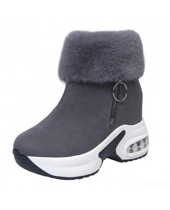 Women's Shoes-Boots-Women Ankle Boot Warm Plush Winter Shoes