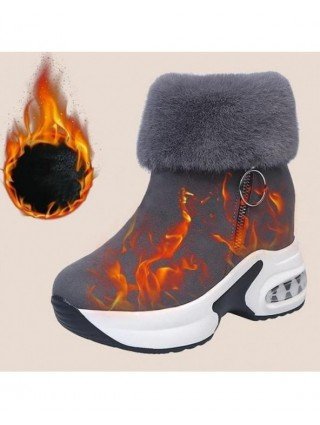 Women's Shoes-Boots-Women Ankle Boot Warm Plush Winter Shoes