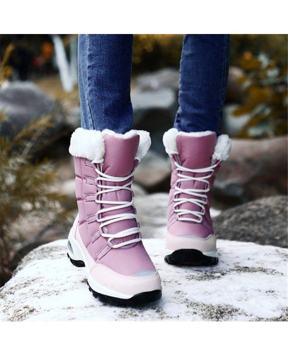 Women's Shoes-Boots-High Quality Waterproof Winter Women Boots