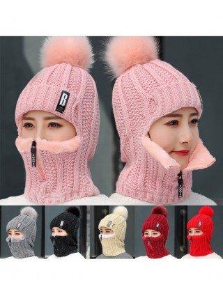 Moterų mada-Paltai ir striukės-Coral Fleece moterims megztos kepurės šilta žiemos kepurė