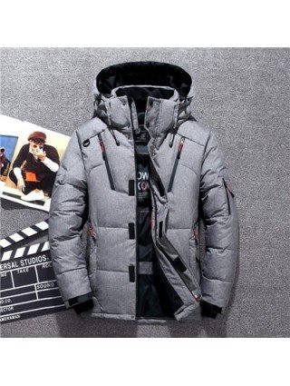 Viršutiniai drabužiai ir striukės-Striukės--20 laipsnių žiemos vyrų striukė stora šilta sniego