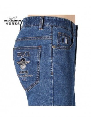 Bottoms-Jeans-Men`s Jeans Winter Fashion Blue Jeans Straight