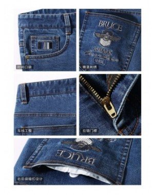 Bottoms-Jeans-Men`s Jeans Winter Fashion Blue Jeans Straight