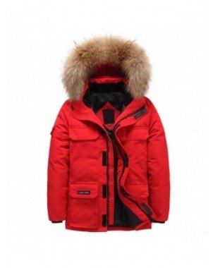 Outerwear & Jackets-Jackets-Brand Winter Jacket Men Fur Collar