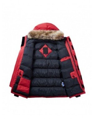 Outerwear & Jackets-Jackets-Brand Winter Jacket Men Fur Collar