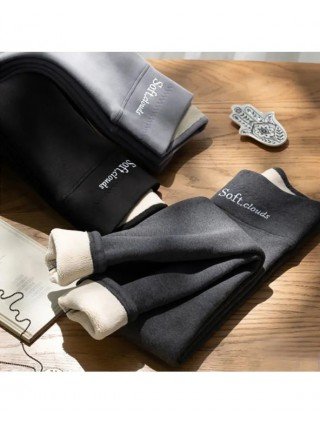 Bottoms-Pants & Capris-Winter Women`s Thicken Lambwool Leggings