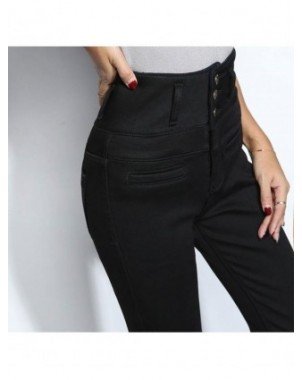 Bottoms-Pants & Capris-New High Waist Velvet Thick Jeans Female