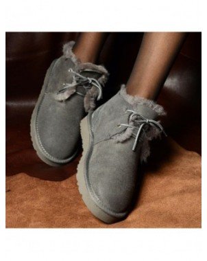 Women's Shoes-Boots-Fashion Real Wool Genuine Sheepskin Leather