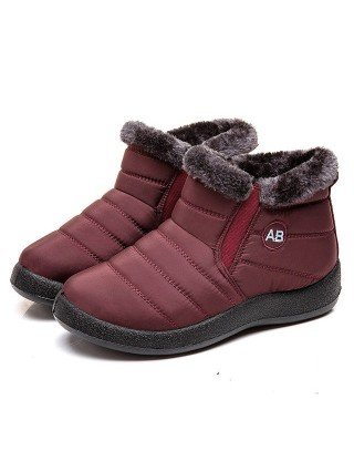 Women's Shoes-Boots-YAERNI Women Boots 2023 New Waterproof Snow