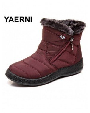 Women's Shoes-Boots-YAERNI Women Boots 2023 New Waterproof Snow