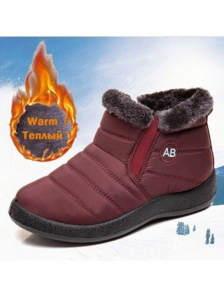 Women's Shoes-Boots-YAERNI Women Boots 2023 New Waterproof Snow