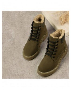 Women's Shoes-Boots-Suede Leather Women Winter Ankle Boots for