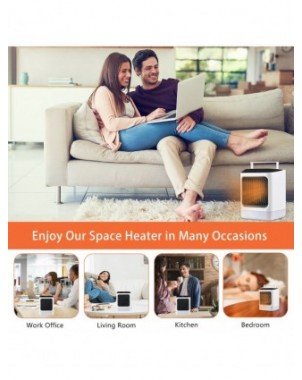Household Items-Heating-2 in 1 Ceramic Space Heater Overheat