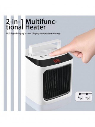 Household Items-Heating-2 in 1 Ceramic Space Heater Overheat