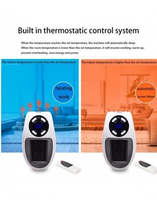 Household Items-Heating-Electric Mini Fan Heater 240V Remote