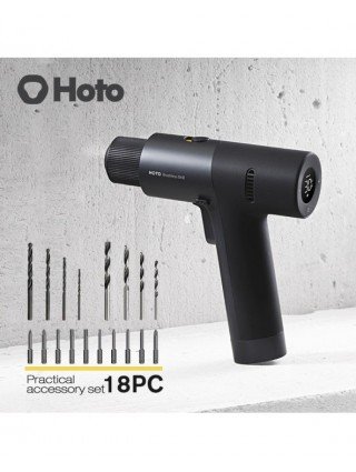 Tools-Power Tools-HOTO Brushless Electric Drill 12V LED Smart
