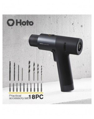 Tools-Power Tools-HOTO Brushless Electric Drill 12V LED Smart