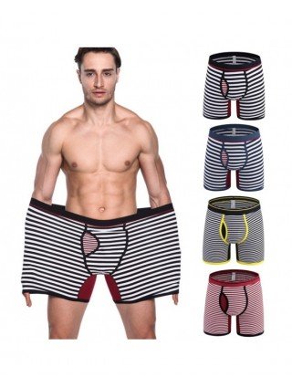 Home-Men's Fashion-M-6XL Fashion Men`s Stripe Boxers Sexy
