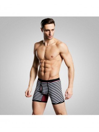 Home-Men's Fashion-M-6XL Fashion Men`s Stripe Boxers Sexy