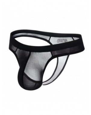 Home-Men's Fashion-Transparent ice silk Ultra-thin thong mens