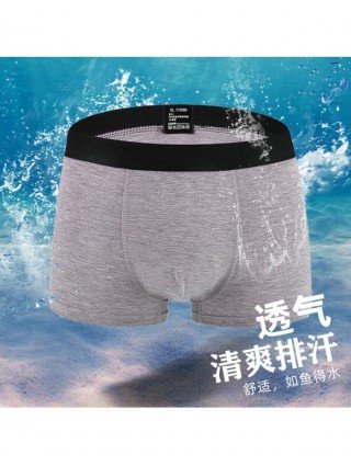 Underwear & Loungewear-Briefs-4 Pack Men Boxers Underwear
