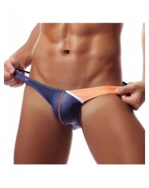 Underwear & Loungewear-Briefs-Men Ice Silk Briefs Low Waist U