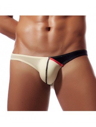 Underwear & Loungewear-Briefs-Men Ice Silk Briefs Low Waist U