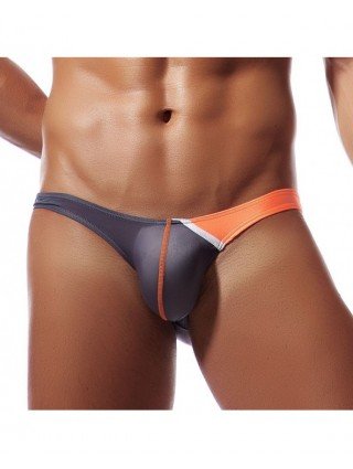 Underwear & Loungewear-Briefs-Men Ice Silk Briefs Low Waist U