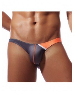 Underwear & Loungewear-Briefs-Men Ice Silk Briefs Low Waist U