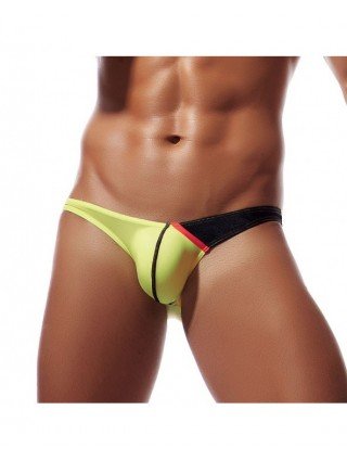 Underwear & Loungewear-Briefs-Men Ice Silk Briefs Low Waist U