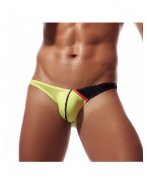 Underwear & Loungewear-Briefs-Men Ice Silk Briefs Low Waist U
