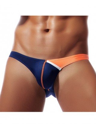 Underwear & Loungewear-Briefs-Men Ice Silk Briefs Low Waist U