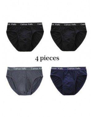 Underwear & Loungewear-Briefs-4Pcs Men`s Briefs Mesh Silk