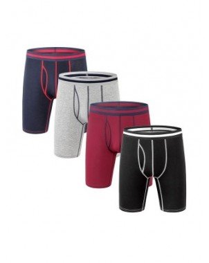 Underwear & Loungewear-Briefs-Man Boxer Cotton Long Shorts