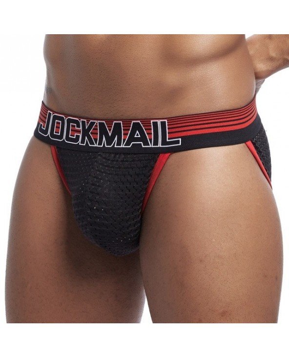 Apatiniai ir poilsio drabužiai-Kelnaitės-JOCKMAIL Sexy Mesh vyriškas apatinis trikotažas žemu
