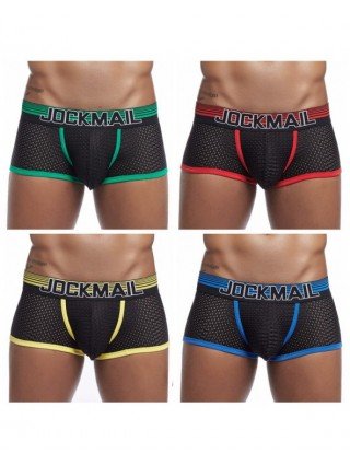 Apatiniai ir poilsio drabužiai-Kelnaitės-JOCKMAIL Sexy Mesh vyriškas apatinis trikotažas žemu