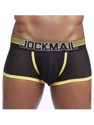 Apatiniai ir poilsio drabužiai-Kelnaitės-JOCKMAIL Sexy Mesh vyriškas apatinis trikotažas žemu