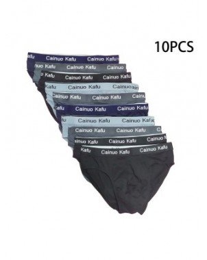 Underwear & Loungewear-Briefs-10Pcs Men Briefs Large Size L-7XL