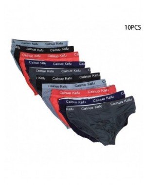Underwear & Loungewear-Briefs-10Pcs Men Briefs Large Size L-7XL