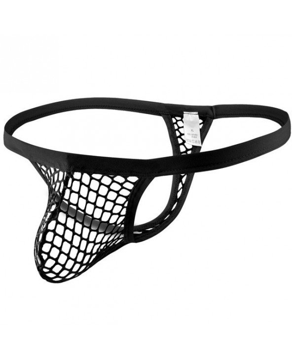 Underwear & Loungewear-Briefs-Plus Size Mesh Mens Panties