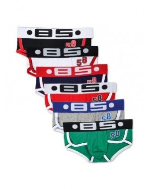 Underwear & Loungewear-Briefs-6Pcs Sexy Lingerie Men Underwear