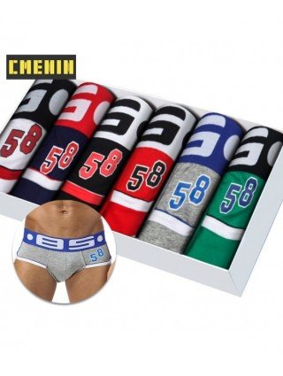 Apatiniai ir poilsio drabužiai-Kelnaitės-6 vnt. Sexy Lingerie Vyriški apatiniai kelnaitės