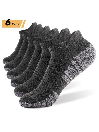 Underwear & Loungewear-Socks-6 Pairs Sports Ankle Socks Thick