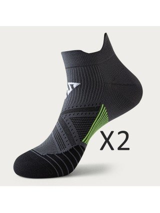 Underwear & Loungewear-Socks-2 Pairs Sport Ankle Socks Nylon