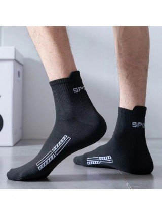 Apatiniai ir poilsio drabužiai-Kojinės-5 poros medvilninės vyriškos kojinės, skirtos sportui