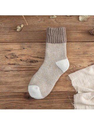 Underwear & Loungewear-Socks-5pairs Winter Mens Thick Terry